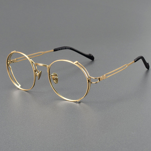 ZY0048 Montures de <span class=keywords><strong>lunettes</strong></span> en titane ultra-légères pour femmes, design ajouré pour petits visages, motif uni pour verres - Product Image 1