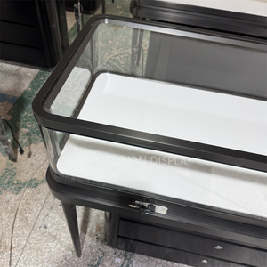 Hiện đại cổ điển bằng gỗ sơn tùy chỉnh kính trang sức hiển thị trường hợp <span class=keywords><strong>Showcase</strong></span> kim loại đồ trang sức hiển thị truy cập - Product Image 3