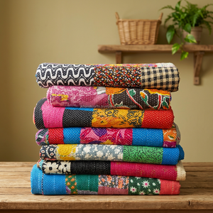 Sari patchwork <b>throws</b> Indian classic sari patchwork fine stitched <b>Throws</b>, Good quality collection of patches <b>Throw</b> - Product Image 1