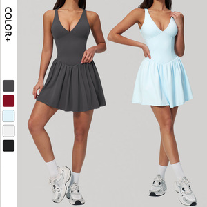 Robe de sport pour femme de haute qualité, col en V, respirante, pour yoga, tennis, course à pied et activités de plein air - Product Image 1