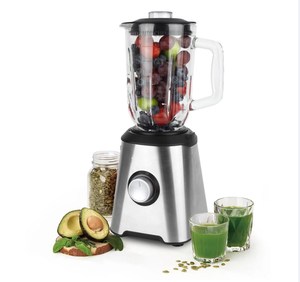 Blender à café en acier inoxydable, blender de table 2 en 1 avec pot en verre, blender de table - Product Image 5