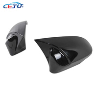 Tapas de la cubierta del espejo retrovisor del coche estilo M de aspecto de carbono ABS negro brillante para Toyota Corolla 11th Gen Axio Fielder 2014-2018-2022