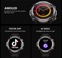 Reloj Inteligente B5 4G para Hombre, Cámara HD, Videollamada, Monitor de Actividad Física, Tarjeta SIM 2+16G, Pantalla Táctil AMOLED de 1.53 Pulgadas, Cargador Inalámbrico, IP67