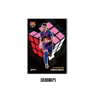 Tarjeta Coleccionable Oficial de Fútbol DAKA FC Barcelona Green Magic Cube <span class=keywords><strong>Ferran</strong></span> Torres - Product Image 1