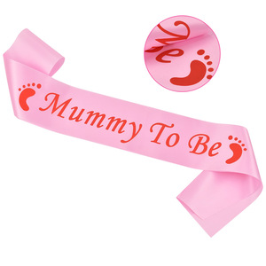 Bébé douche maman papa nouveau-né fête ceinture pour maman à être bébé sexe révéler <span class=keywords><strong>grossesse</strong></span> <span class=keywords><strong>annonce</strong></span> décorations cadeau - Product Image 4