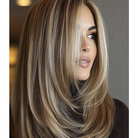 Pelucas de Cabello Humano Virgen con Frente de Encaje 13x4, Color Castaño Ceniza con Reflejos 12A, Calidad Kosher, para Mujer