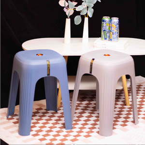 Hengfeng <b>Plastic</b> <b>Stool</b> 375x375x475mm Stackable Modern Design For Home And Commercial Use - Product Image 1