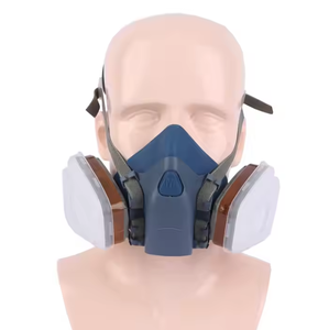 Mine de <span class=keywords><strong>charbon</strong></span> double filtre toxique gaz chimique respirateur silicone 7502 demi-<span class=keywords><strong>masque</strong></span> - Product Image 1
