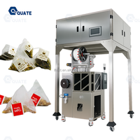 Machine d'emballage de sachets de thé pyramidaux à double chambre haute vitesse avec comptage automatique et enveloppe extérieure pour sachets de thé pyramidaux et thé aux fleurs