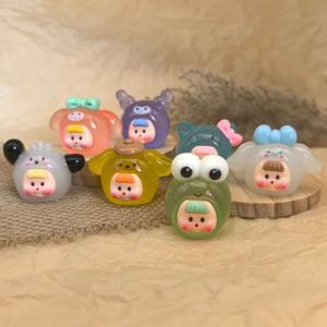 Flores de Resina de <span class=keywords><strong>7</strong></span> Colores, Manualidades, Luz Nocturna de Gran Tamaño, Muñecas, Decoración de Escritorio, Paisaje en Miniatura, Decoración de Coche, Juguetes de Caja Ciega - Product Image 3