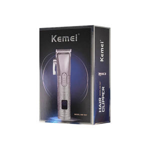 เครื่องตัดผมเคเมอิใบมีดโลหะไฟฟ้าแบบมืออาชีพ จอแสดงผลดิจิตอล KM-1937 ชาร์จ USB ได้ - Product Image 5