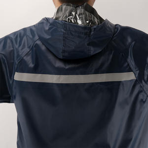 Impermeable de Trabajo Reforzado de Tela Oxford 150D 20S, con Capucha y Reflectante, para Exteriores, Tipo Poncho para Adultos - Product Image 1