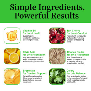 Cápsulas de Ácido Úrico OEM con Vitamina <span class=keywords><strong>B</strong></span>-<span class=keywords><strong>6</strong></span>, Promueve y Apoya la Función Articular Mediante la Facilitación de Procesos Esenciales - Product Image 3