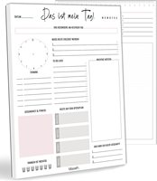 Bloc de Notas Personalizado con Lista de Tareas Sin Fecha, Planificador Diario, Lista de Compras, Lista de Verificación, Notas Adhesivas Personalizables, Bloc de Notas