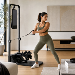 Système d'entraînement de force intelligent <span class=keywords><strong>motorisé</strong></span> <span class=keywords><strong>pour</strong></span> salle de sport à domicile, avec écran tactile HD 21 pouces et capteur de mouvement 3D, <span class=keywords><strong>pour</strong></span> la maison et le bureau - Product Image 2