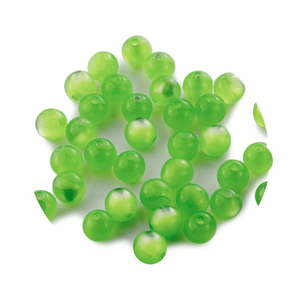 Ilan Abalorio Perline rotonde verdi da 10 mm per la creazione di gioielli - Product Image 2