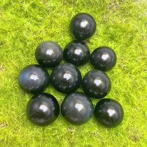 סיטונאי כדור טבעי קריסטל אבני ריפוי קשת כדור אובסידיאן כדור לקישוט פנגשואי