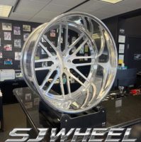 Jantes forgées SJ Custom 6061-T6 en 2 parties, à déport profond, de 20 à 26 pouces, 5x120, pour Cadillac Deville, Chevy Chevelle