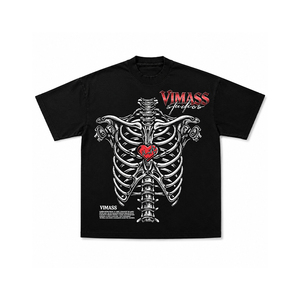 T-shirt surdimensionné personnalisé avec impression frontale foncée pour festival, commandes en gros, directement <span class=keywords><strong>de</strong></span> l'usine - Product Image 4