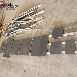 Carreaux de travertin basaltique noir de Hainan GOLDTOP, pierre naturelle pour la pose de carrelage extérieur et la construction de murs. - Product Image 6