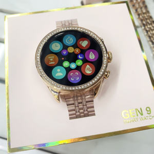 GEM 9 2 correas 1,28 pulgadas Mujeres Reloj inteligente 2024 Montre Reloj inteligente Mujer BT Call Mujer Smartwatch para mujeres damas - Product Image 5