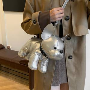 Sac à main mignon style bouledogue français rouge pour femme, nouveau modèle 2026, original et unique, sac bandoulière en forme d'animal jouet - Product Image 3