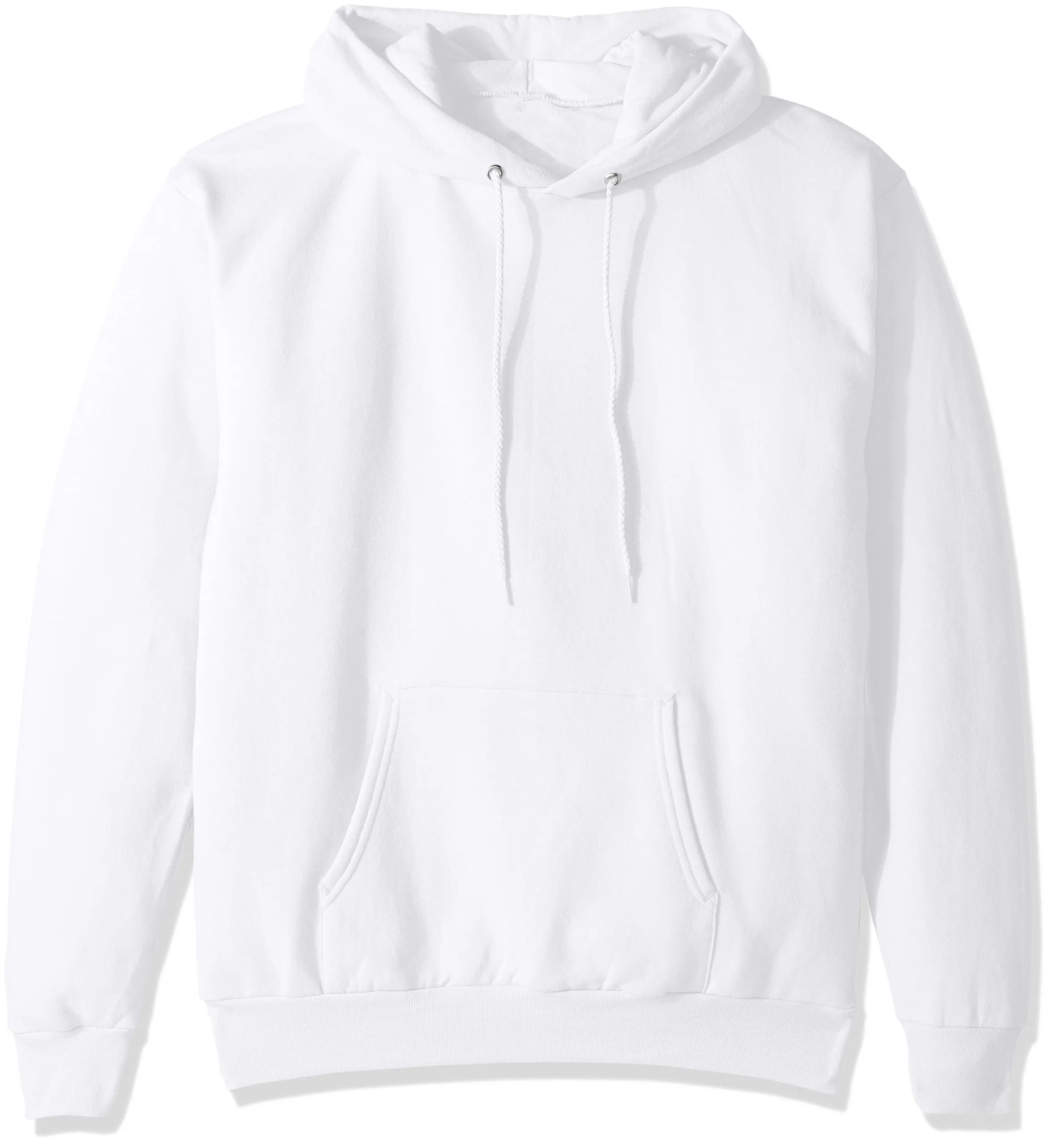 OEM mens white Hoodie 100% Cotton Long Sleeve custom mens plain pullover hoodies
