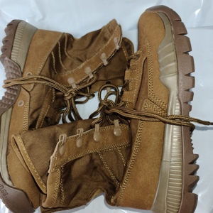 Definite TSB01 Coffee <b>brown</b> suede light weight combat <b>boots</b> - Product Image 3
