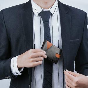 Billetera minimalista <span class=keywords><strong>de</strong></span> <span class=keywords><strong>cuero</strong></span> Real para hombre, billetera <span class=keywords><strong>de</strong></span> bolsillo frontal con bloqueo RFID, Clip para dinero, gran oferta <span class=keywords><strong>de</strong></span> <span class=keywords><strong>Amazon</strong></span> - Product Image 6