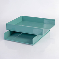 Papeterie plastique empilable personnalisée, livraison gratuite, format pour organiser les documents, les documents, etc.
