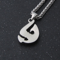 Collier Hei Matau Maui avec pendentif hameçon en acier inoxydable, collier hache Viking Odin pour hommes