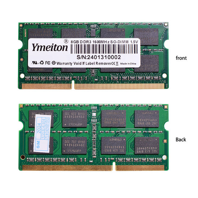 Notebook Memoria RAM DDR3 8GB 1600MHZ Ymeiton so DIMM Laptop Memory 4G 1333 Ram DDR3 4GB 8GB 1600MHZ New Dimm Rams for Laptop
