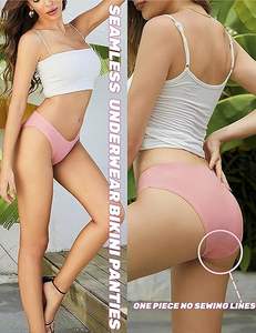 ผ้าฝ้าย 100% ผ้าฝ้าย 100% ใส่สบายกางเกงในสตรียืดหยุ่นสูง bragas ชุดชั้นในชุดชั้นในเอวต่ําผู้หญิง - Product Image 3