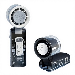 <span class=keywords><strong>Ventilateur</strong></span> portable d'été transparent <span class=keywords><strong>avec</strong></span> affichage numérique, pliable, pour voyage en extérieur, <span class=keywords><strong>avec</strong></span> fonction de refroidissement par <span class=keywords><strong>glace</strong></span> et éclairage intégré - Product Image 1
