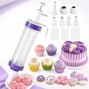 Kit de Decoración de Pasteles Dualshine con Dispensador de Jeringa, 7 Boquillas, 3 Espátulas, Herramienta para Glasear, Set para Decorar Cupcakes - Product Image 3