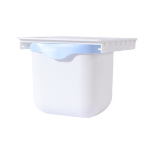 Creative Plastic Desktop Trash Can Under Table Wastebasket Garbage Can Drawer Pull Out Trash Bin For Household