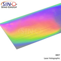 SINO Venta al por mayor de vinilo de corte holográfico láser de 60 micras para plotter de corte