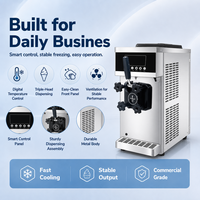 Nouvelle machine à crème glacée molle professionnelle à saveur unique 12-16L/H, mini machine à glace molle en acier inoxydable haute productivité XY-MT960