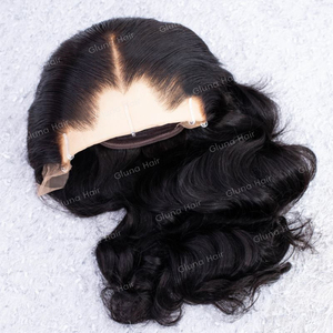 Perruque en cheveux humains avec dentelle frontale HD sans colle, cheveux vierges indiens Remy, alignés sur la ligne de cheveux en forme de M, 13x4, avec une ligne de cheveux basse Lagos - Product Image 3