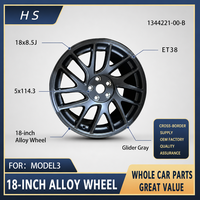 Pour Tesla Model 3 Highland 2024+ Jante en alliage 18x8.5J 5x114.3 ET38 Gris Glider 1344221-00-B Spécifications OEM