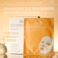 Masque pour les yeux et le visage en tissu cristallin, design délicat, hydratant, anti-rides, contrôle du sébum, blanchissant, marque privée OEM
