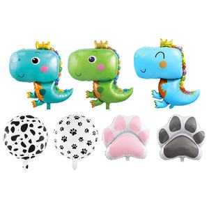 Ready Ship lucu mahkota dinosaurus aluminium Foil balon animasi kelinci tikus kaki anjing untuk pesta ulang tahun anak-anak Hari Valentine - Product Image 2