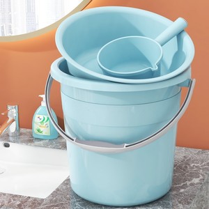 Household thickened large-sized plastic bucket, portable plastic bucket, student dormitory foot <b>bath</b> bucket, water <b>storage</b> - Product Image 3