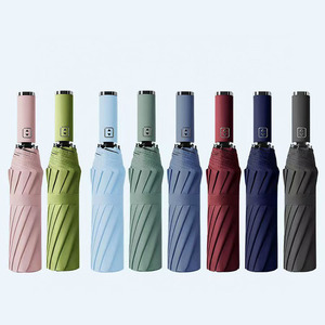Venta al por mayor de Paraguas automático de doble lluvia y sol con protector solar de vinilo reforzado de 10K - Product Image 1