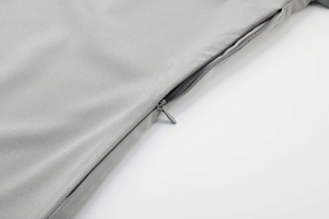 Chemise <span class=keywords><strong>de</strong></span> <span class=keywords><strong>travail</strong></span> pour <span class=keywords><strong>homme</strong></span> à séchage rapide, design double couche, logo brodé exquis, orange et gris, patchwork bicolore, manches longues - Product Image 4