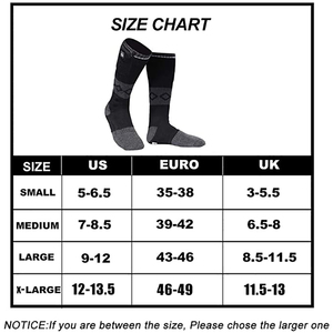 सेविर यूनिसेक्स मध्य-बछड़े गर्म थर्मल मोज स्पोर्टी स्टाइल ठोस पैटर्न पतली संकुचित लोचदार समग्र फाइबर रिचार्जेबल - Product Image 6