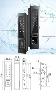 Tuya thông minh khóa cửa với máy ảnh và dấu vân tay cho homewater bằng chứng chống trộm nhúng thông minh cửa Brass cửa máy ảnh cho khách sạn - Product Image 6