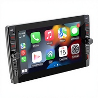 Radio Mobil Android 12 Double Din 9 Inch Layar IPS Split Screen Stereo Carplay DVR Portabel VW/POLO/PASSAT GPS Pemasangan di Dashboard