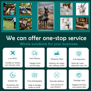 Qiqu Pet Supplies Custom New Designer Pet <strong>Coats</strong> <strong>Dog</strong> Sweater <strong>with</strong> Zipper Opening to <strong>Harness</strong> <strong>Hole</strong> for Small <strong>Dogs</strong> and Large <strong>Dogs</strong> - Product Image 4