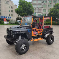 Mini jeep 4x4 à essence pour adultes, buggy tout-terrain, mini jeep, voitures 4 roues, remorque, 250cc, 300cc, 350cc, jeep pour adultes
